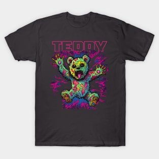 Teddy Bear Cool Techno Dancing Zombie Teddy Bear T-Shirt